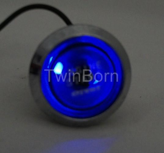Universal blue led without key push start button ignition engine starter switch