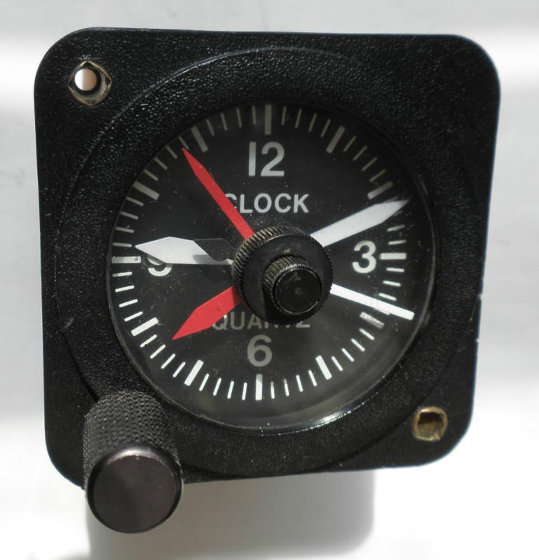 Working aircraft/airplane clock 24v beechcraft cessna piper - 90 day guarantee!
