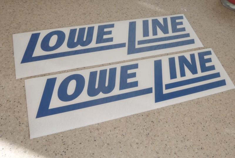 Lowe line vintage fish boat decals 17" die-cut 2-pak free ship + free fish decal