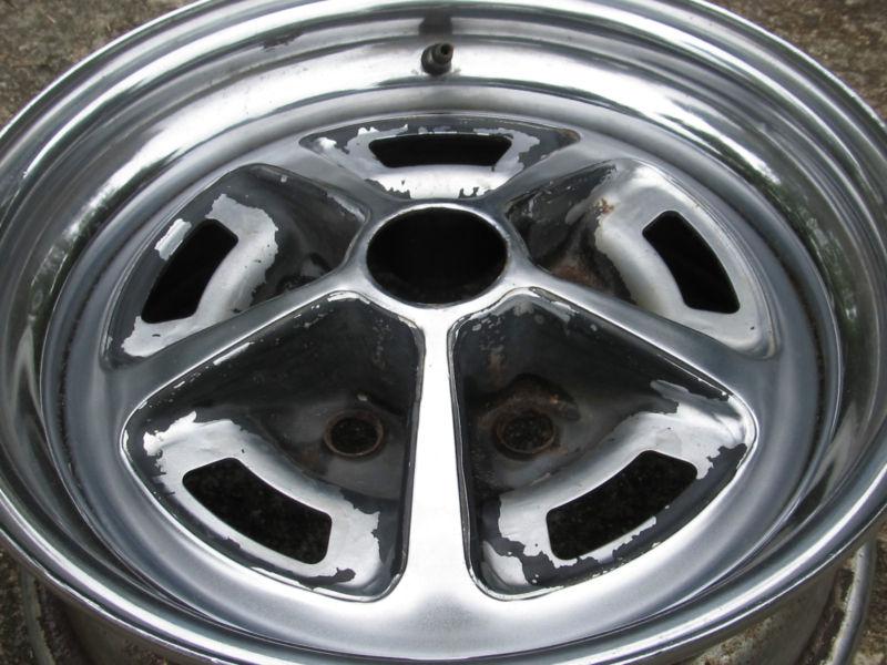 Original OEM 1960's Ford Mustang 14 X 5.5 Magnum 500 Wheel SURVIVOR, US $94.99, image 5