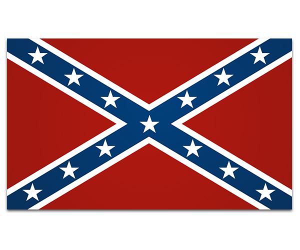 Rebel confederate flag decal 5"x3" american civil war vinyl car sticker zu1