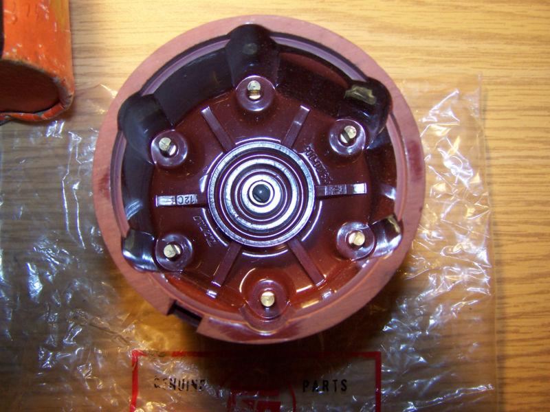Toyota FJ40 FJ45 FJ55 NOS Bronze Terminal Distributor Cap and Rotor, US $18.43, image 3
