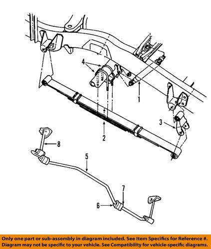 Mopar oem 52039204 rear suspension-shackle