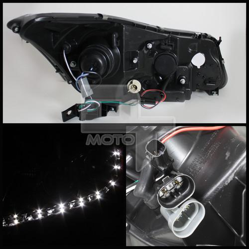 Find SMOKED 0812 HONDA ACCORD 4DR PROJECTOR HEADLIGHTS w/DAYTIME LED