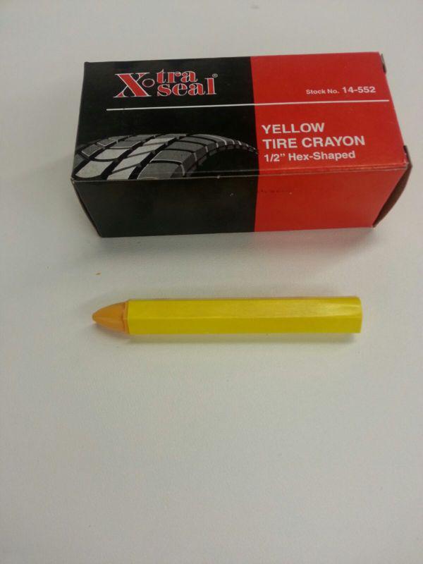 Yellow tire crayons box of 12