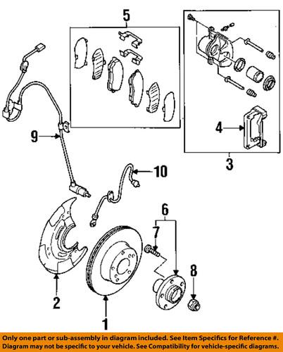 Subaru oem 26225ag090 disc brake caliper bracket/brake caliper bracket