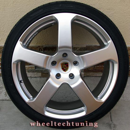 Find 22" PORSCHE CAYENNE 5STAR STYLE WHEELS AND TIRES SILVER in
