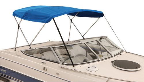 Attwood 10381 120" buggy square tube for 4 bow bimini top pontoon boat canopy