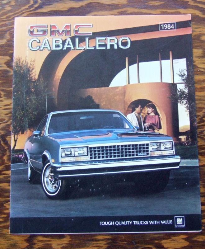 1984 gmc caballero sales brochure