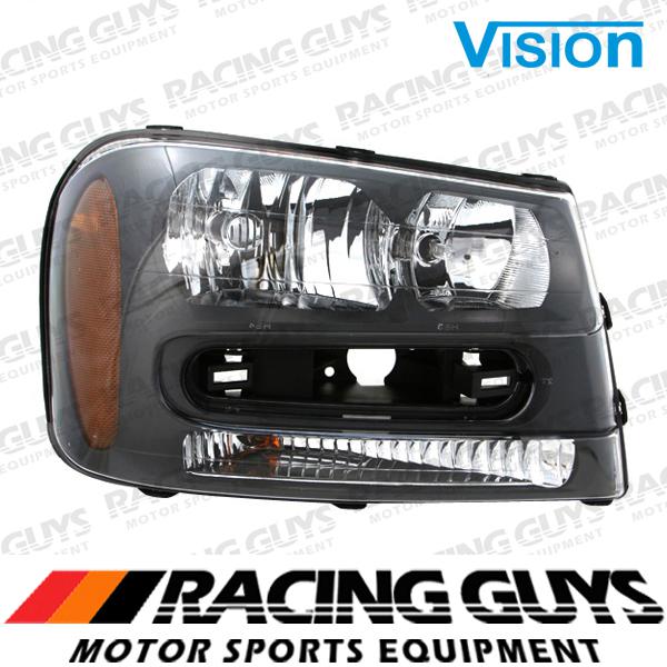Rt passenger head light clear lense assembly 02-08 chevy trailblazer