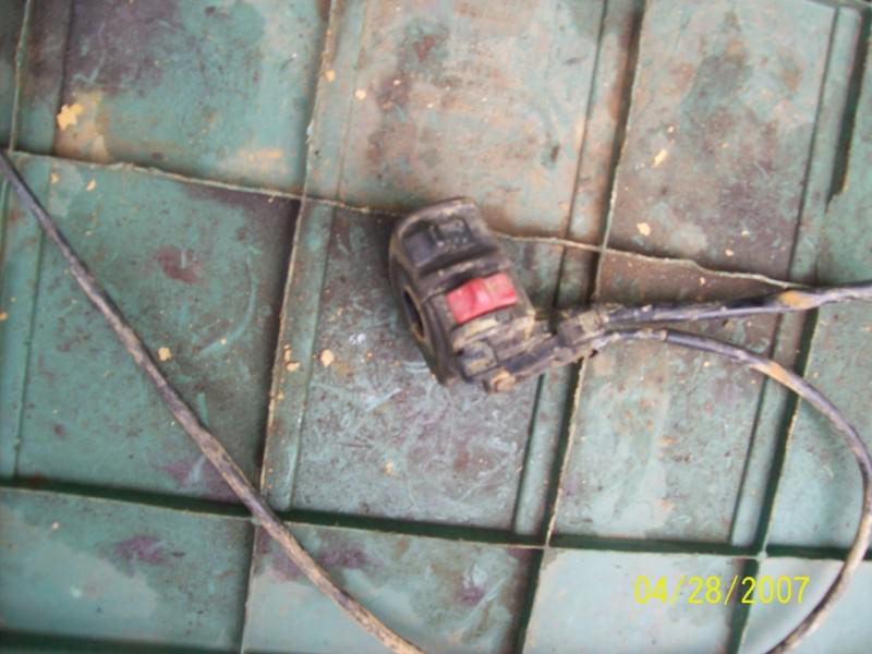 1997 kawasaki prairie 400 4wd start switch headlight button