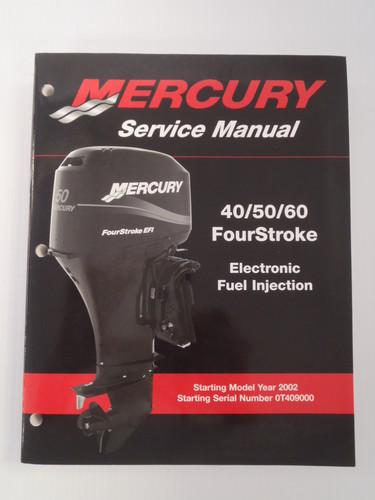 Used mercury outboards 40/50/60 fourstroke efi factory service manual 90-883065
