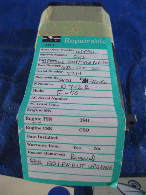 Collins TAI-80B Temperature True Airspeed Indicator, P/N 622-3234-004, US $129.99, image 3