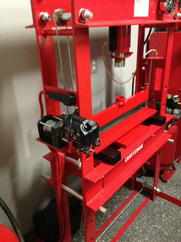 50 Ton Hydraulic Pneumatic Shop Press/Metal Brake w/Warn Electric Winch, US $4,499.99, image 6