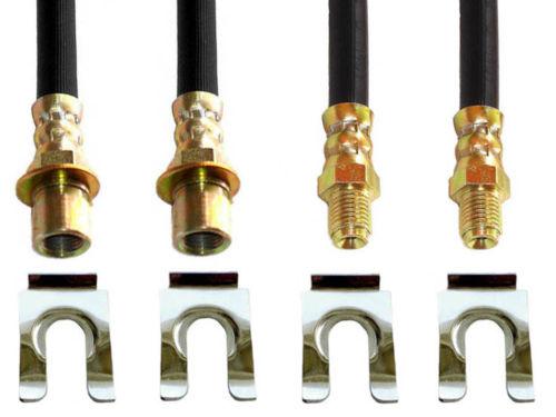 1957 1958 1959 cadillac 62 deville extended deck brake hoses full + clips