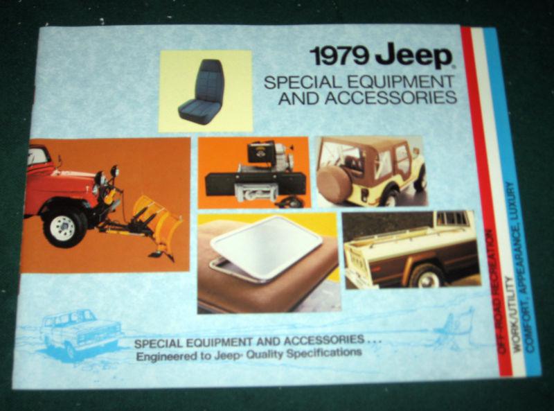 1979 jeep special equipment and accessories sales brochure; 24 pgs