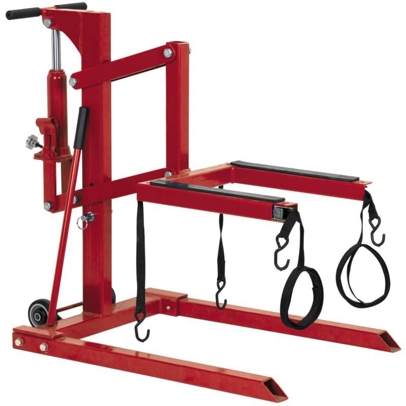 New! high position motorcycle lift 1100 lb. capacity wheels!  l@@k