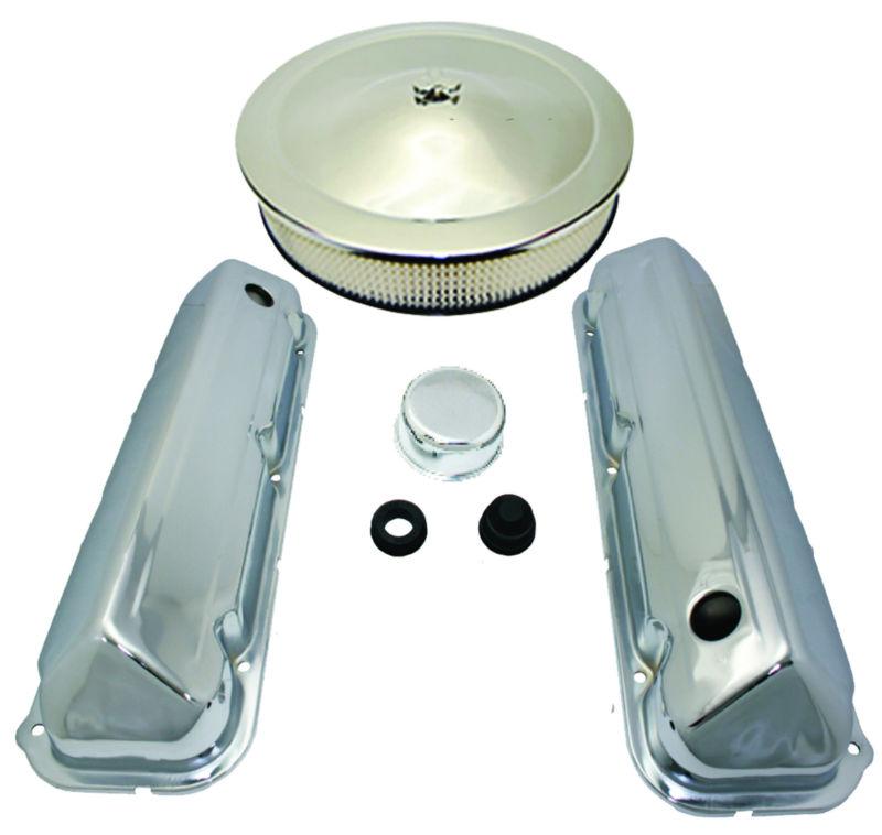 Chrome bb ford engine dress up kit  with air cleanner 429 460 7.4l  v-8 1968-up