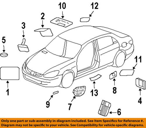 Honda oem 75737sdaa01 decal sticker