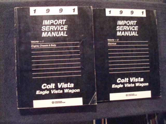 1991 chrysler colt/eagle-vista/wagon import factory shop service repair manual