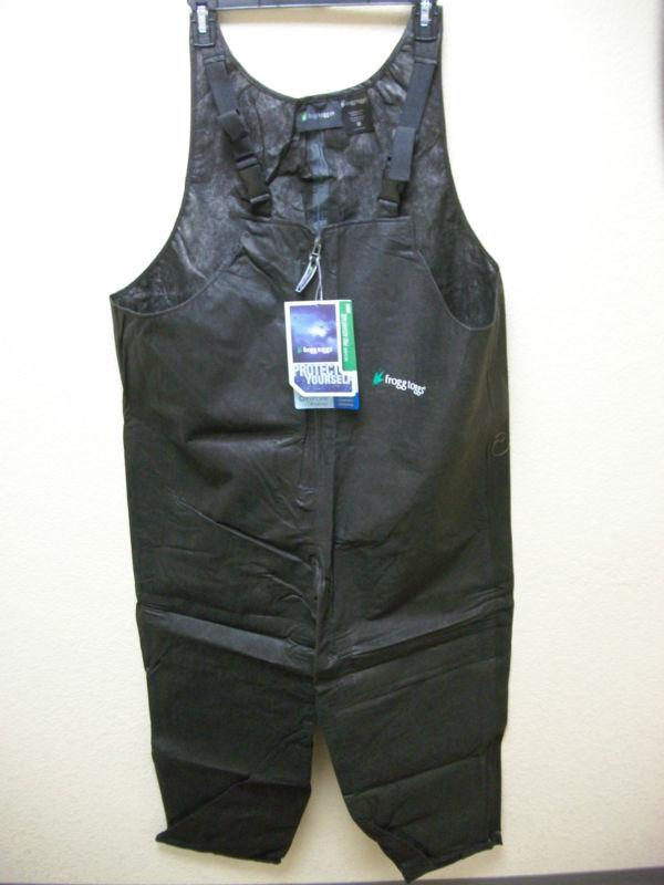 Frogg toggs pro advantage bibs black medium rain gear new