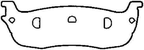 Bendix d711 brake pad or shoe, rear-disc brake pad