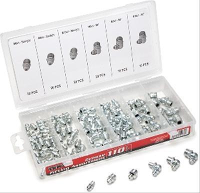 Titan tekz 110-piece metric grease fitting assortment kit 45274