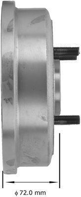 Bendix Brakes Brake Drum Cast Iron Rear Dodge Plymouth Fits Hyundai Mitsubishi, US $18.97, image 2