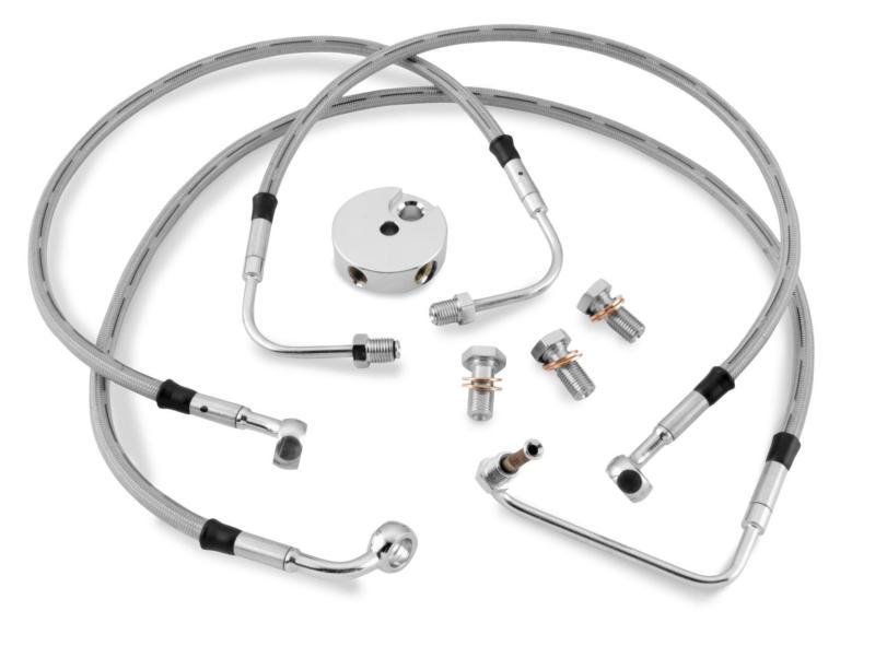 Bikers choice dot brake line kit - +6in. length - front  hd2082-1f+6