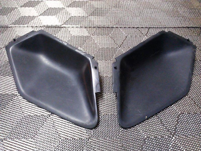 Bmw k75 k100 k1100 black plastic insert grab handle tail cowling - left & right