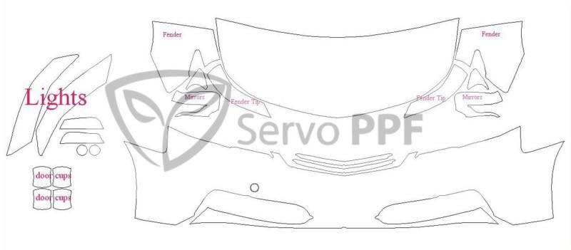 12+ acura tl clear bra full kit ventureshield ultra by 3m