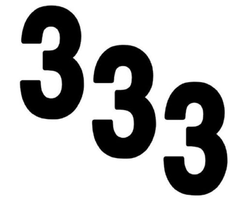 Fx black number 3 graphics for yamaha dirt bikes motorcycles