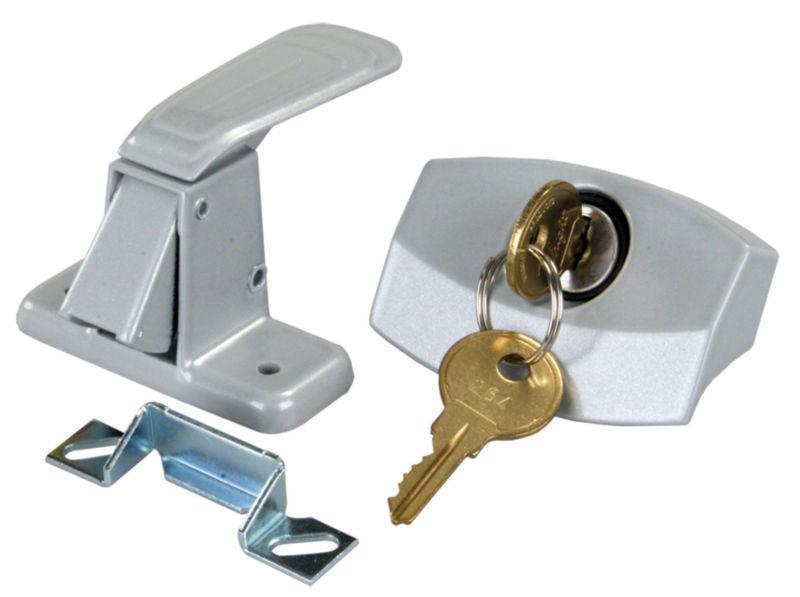 J r products 10805 tent camper lockable door latch gray