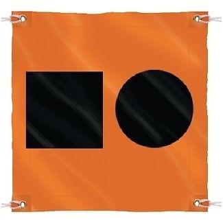  distress signal s.o.s flag for boats 36" x 36" orange colored
