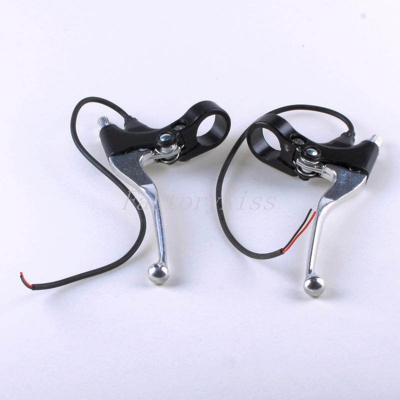 New 1 pair aluminium brake lever for electric bike scooter mini bike chopper