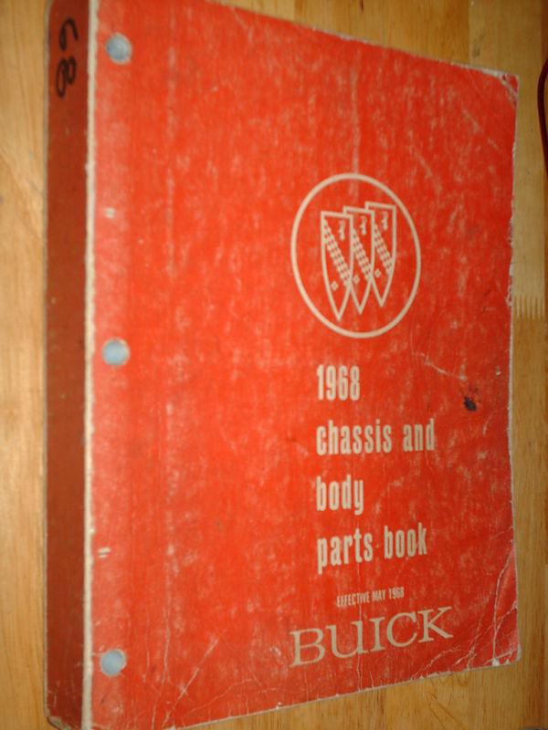 Sell 1968 BUICK BODY & CHASSIS PARTS CATALOG / ORIGINAL BOOK in Benton