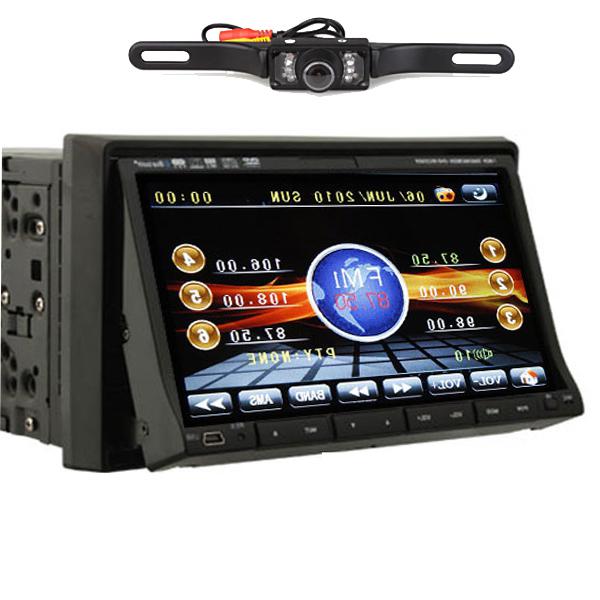 Cool unit 7" car dvd player in dash radio ipod bluetooth head unit+camera