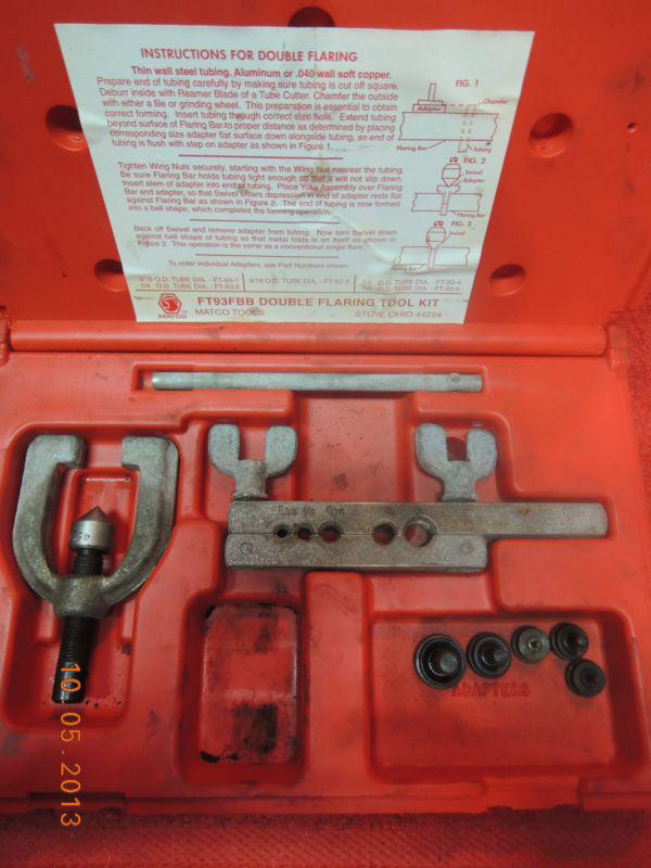 Sell Matco Tools FT93FBB Double Flaring Tool Kit in a Case in Viola, Delaware, US, for US 0.99