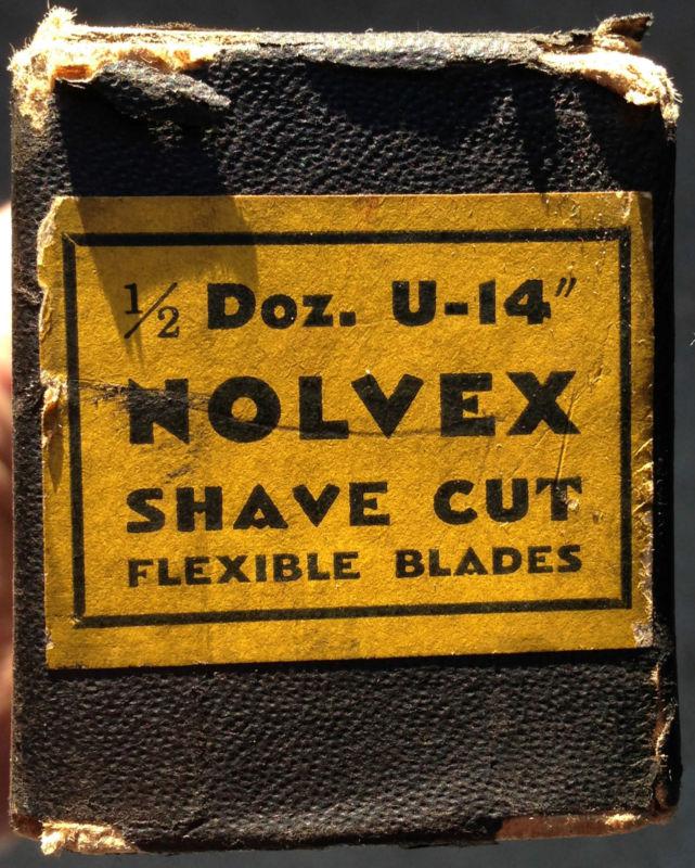 6 vintage nos nolvex 14" shave cut auto body files