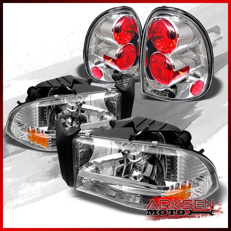 Sell 9803 Durango 2In1 Clear Headlights W/Corner Signal+ Clear Tail
