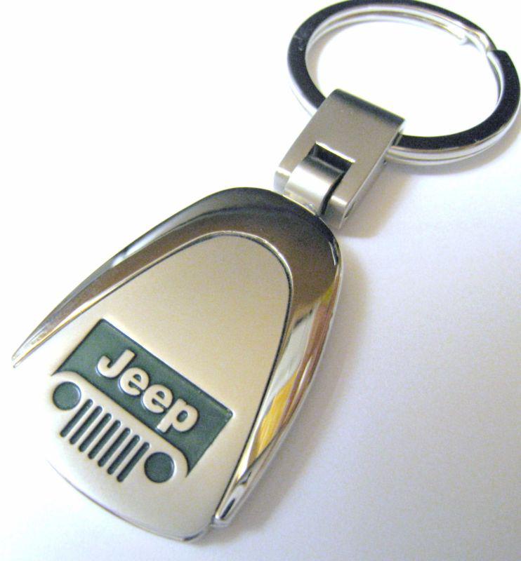 Sell JEEP KEY CHAIN RING FOB WRANGLER GRAND CHEROKEE PATRIOT COMPASS CHROME in Milpitas