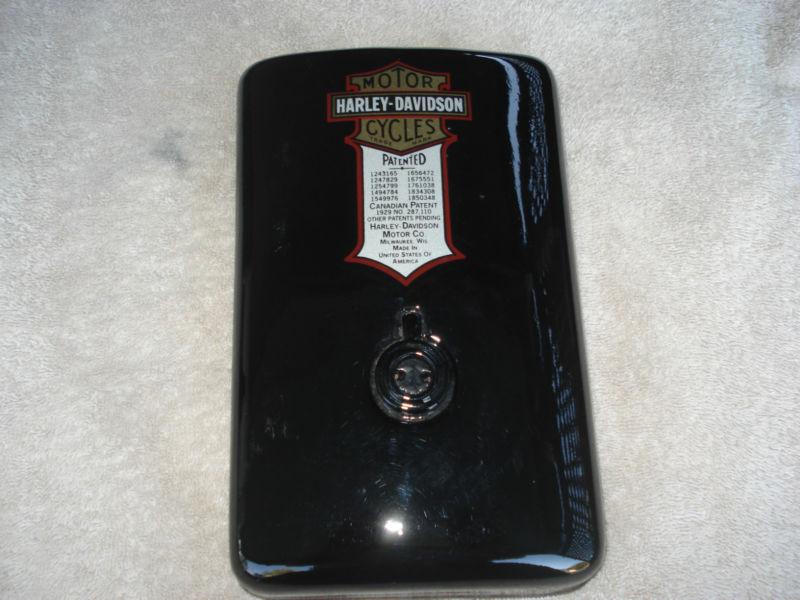 Harley-davidson knucklehead oem rectangle tool box lid