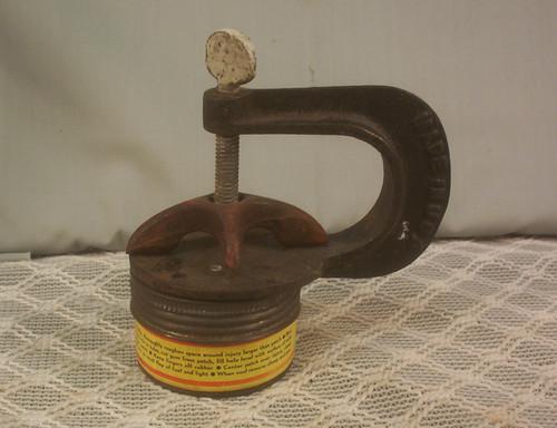 Antique shaler hot patch press cast iron vulcanizer tool 
