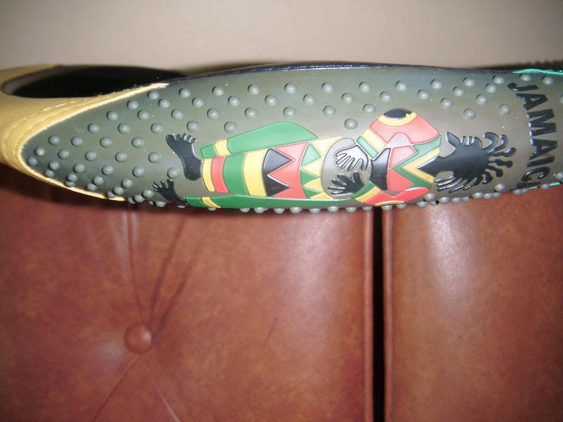 Sell JAMAICAN NATIONAL COLORS RASTA DRUMMRER COLORS CAR STEERING WHEEL
