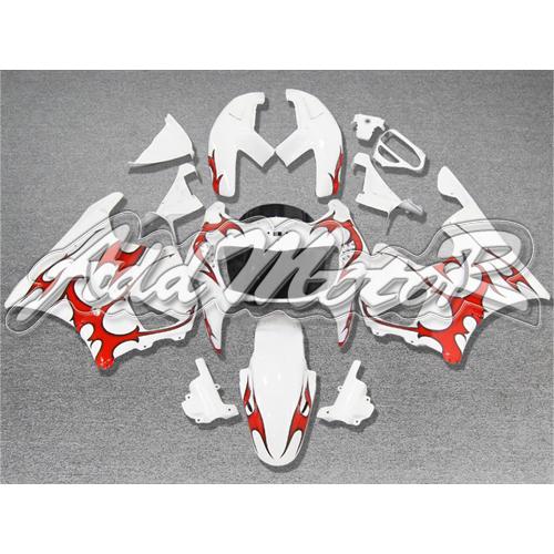 For cbr900rr 98-99 1998-1999 abs fairing red flames white zh1303