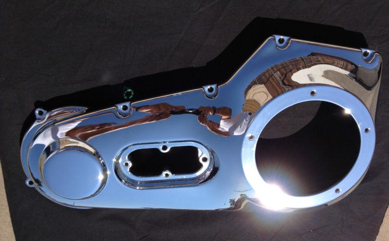 Chrome harley davidson primary cover