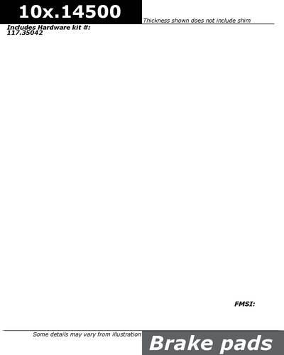 Centric 104.14500 brake pad or shoe, rear