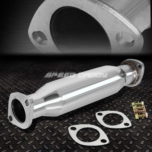 Stainless racing down/test pipe high flow cat exhaust 93-97 probe/mazda mx6 4cyl