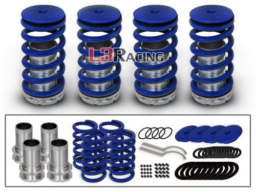 90-97 honda accord coilover lowering coil springs kit blue