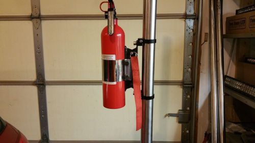 Quick release fire extinguisher mount